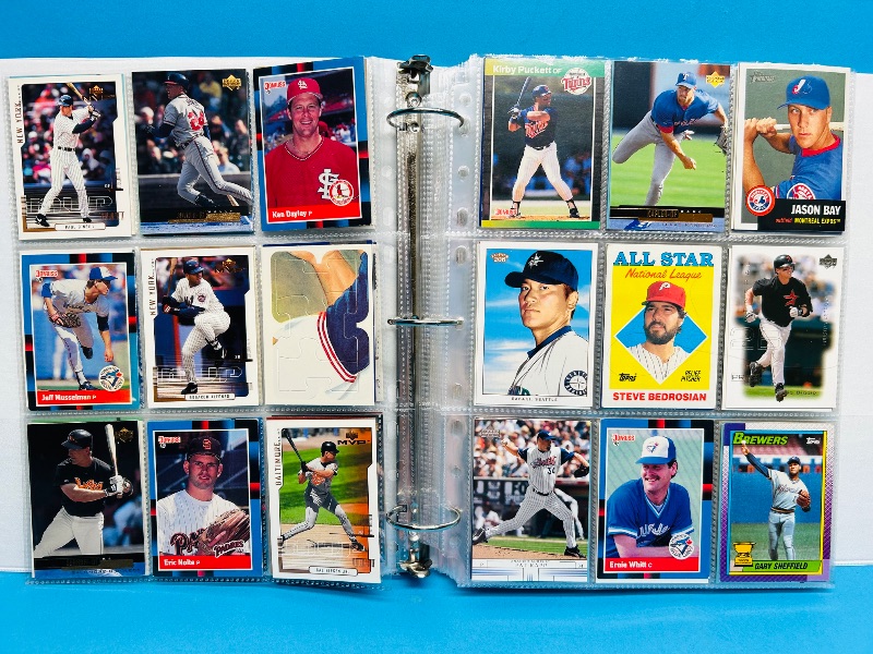 Photo 19 of 812229… final sale no returns/refunds-342 mixed baseball cards in binder 