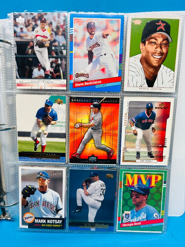 Photo 1 of 812229… final sale no returns/refunds-342 mixed baseball cards in binder 