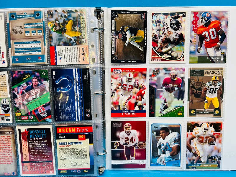 Photo 11 of 812230… final sale no returns/refunds-144 mixed football cards in binder 