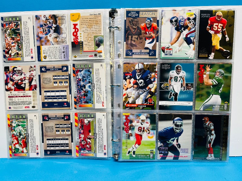 Photo 8 of 812230… final sale no returns/refunds-144 mixed football cards in binder 