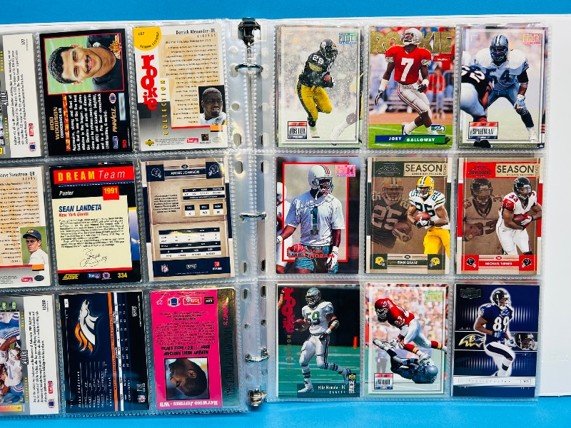 Photo 9 of 812230… final sale no returns/refunds-144 mixed football cards in binder 