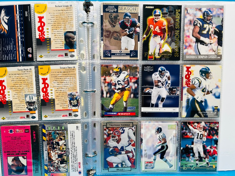 Photo 3 of 812230… final sale no returns/refunds-144 mixed football cards in binder 