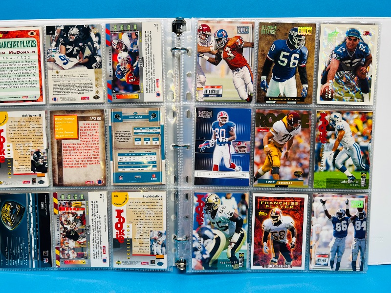 Photo 13 of 812230… final sale no returns/refunds-144 mixed football cards in binder 