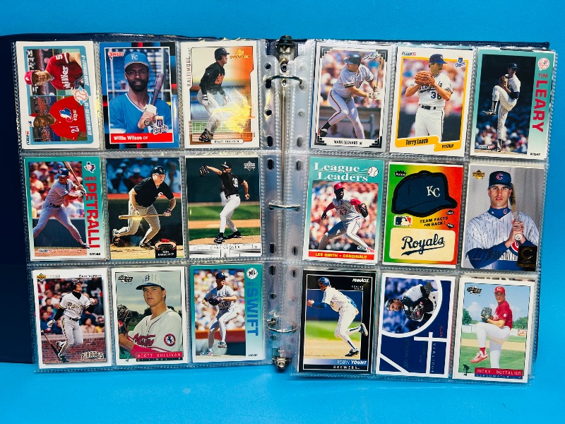 Photo 1 of 812231… final sale no returns/refunds-324 mixed baseball cards in binder 