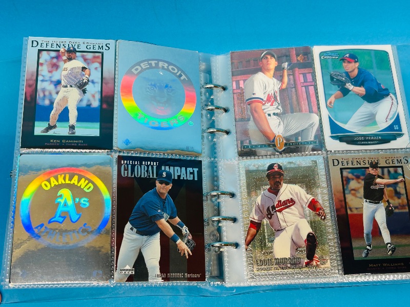 Photo 6 of 812233… final sale no returns/refunds-80 holo, chrome, foil, refractor baseball cards in binder 