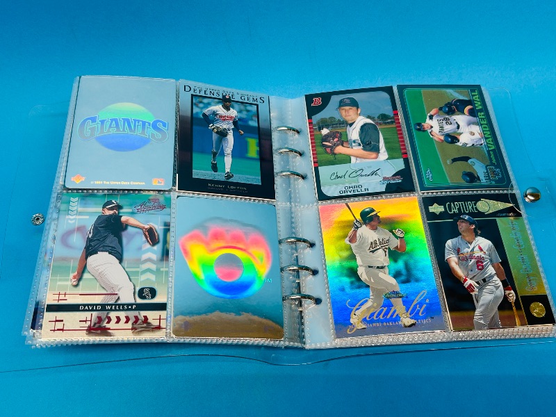 Photo 7 of 812233… final sale no returns/refunds-80 holo, chrome, foil, refractor baseball cards in binder 