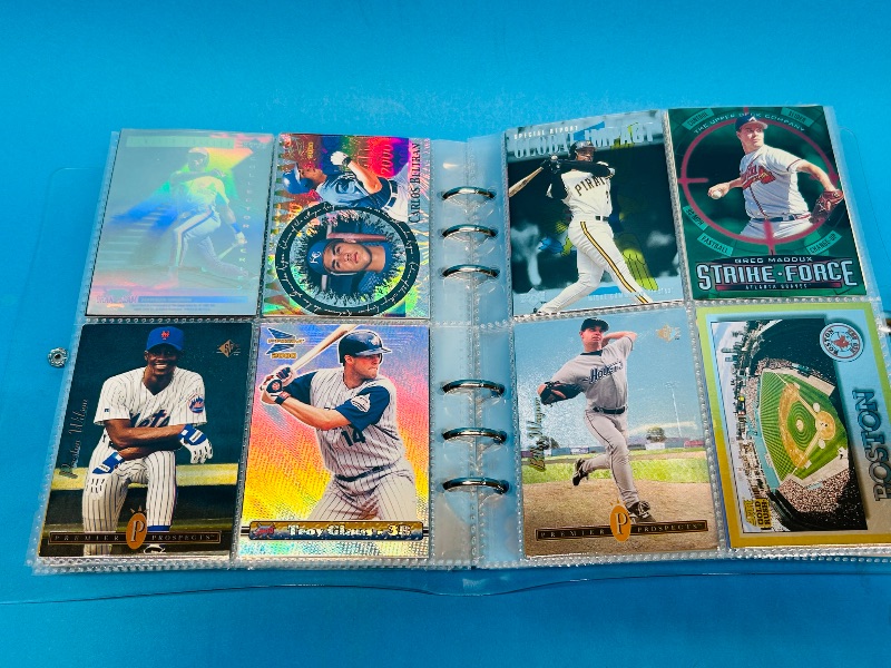 Photo 9 of 812233… final sale no returns/refunds-80 holo, chrome, foil, refractor baseball cards in binder 