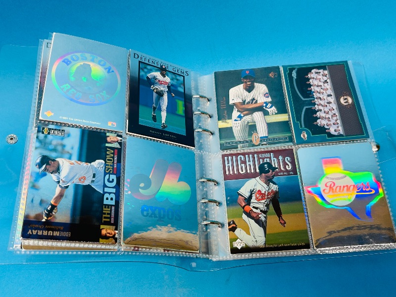 Photo 5 of 812233… final sale no returns/refunds-80 holo, chrome, foil, refractor baseball cards in binder 