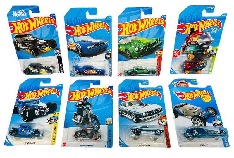 Photo 1 of 812234…damaged packages-8 hot wheels die cast cars