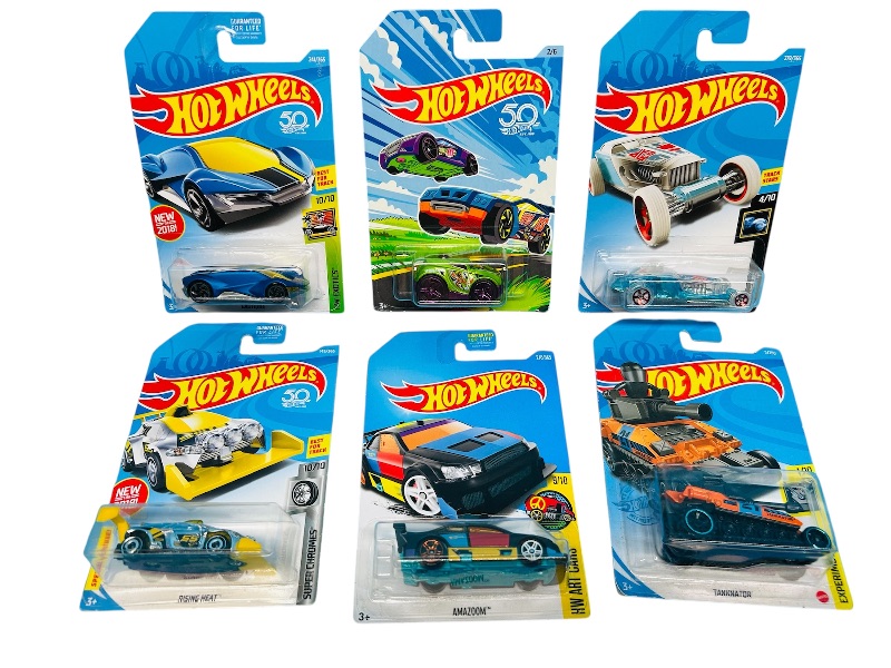 Photo 1 of 812237… 6 hot wheels die cast cars