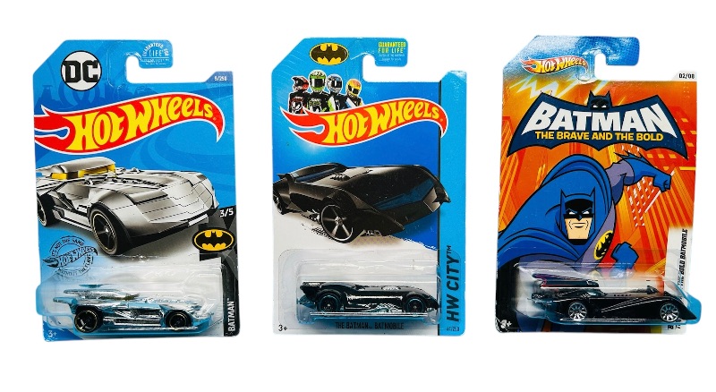 Photo 1 of 812238… 3 Batman hot wheels die cast cars