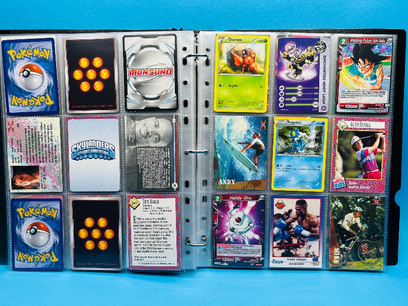Photo 1 of 812255…final sale no returns/refunds -171 mixed character and game cards in binder 