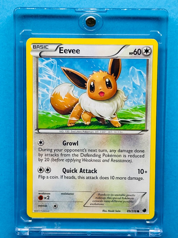 Photo 1 of 812272… Pokémon card in hard plastic case 89/116