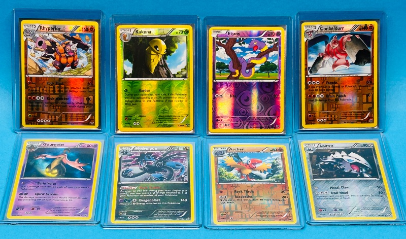 Photo 1 of 812279…8 reverse holo Pokémon cards in hard plastic sleeves 