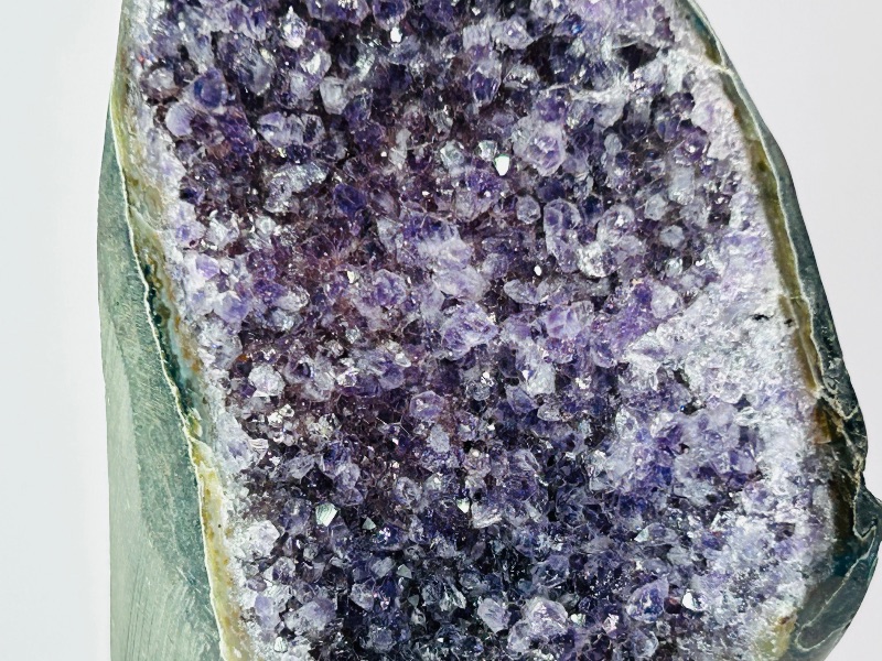 Photo 3 of 812337…6.5” amethyst crystal rock on stand- height includes display stand 