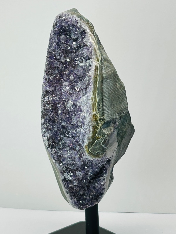 Photo 2 of 812337…6.5” amethyst crystal rock on stand- height includes display stand 