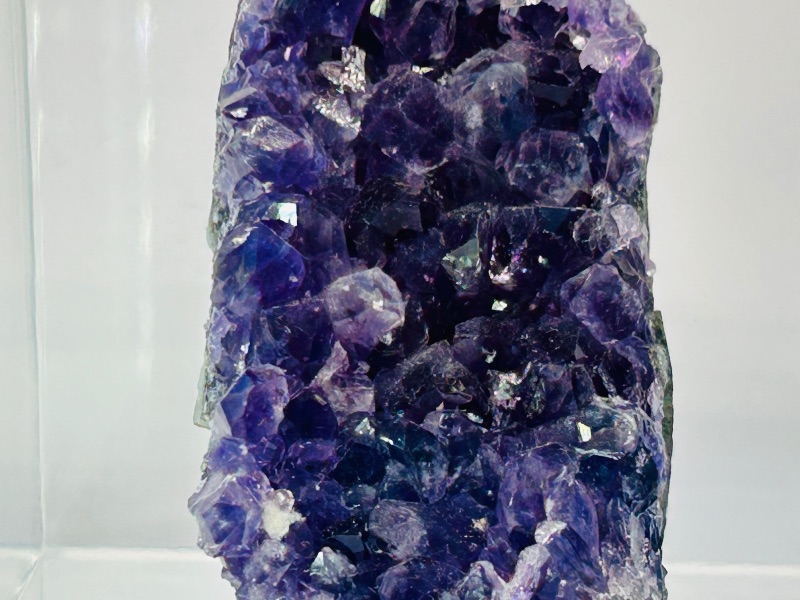 Photo 1 of 812350…amethyst crystal rock in 4 x 4” acrylic case
