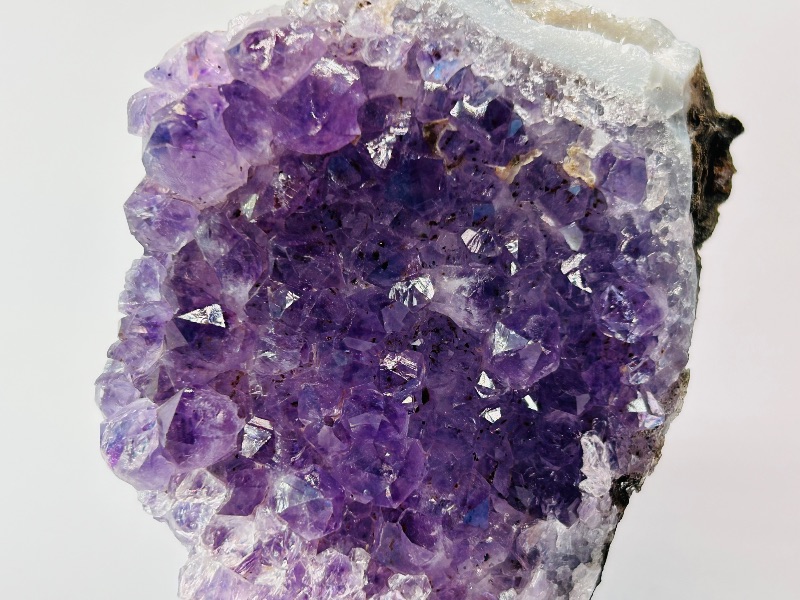 Photo 1 of 812353…5.5”  amethyst crystal rock on stand -height includes display stand 