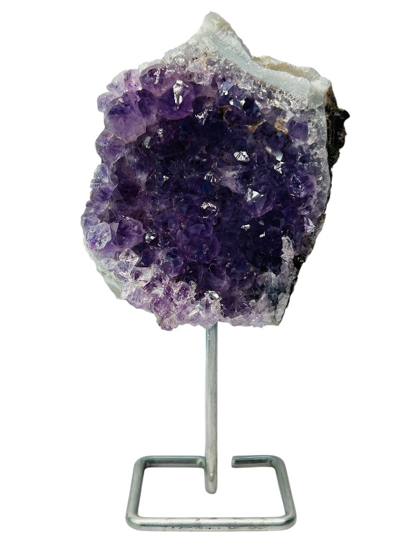 Photo 1 of 812353…5.5”  amethyst crystal rock on stand -height includes display stand 