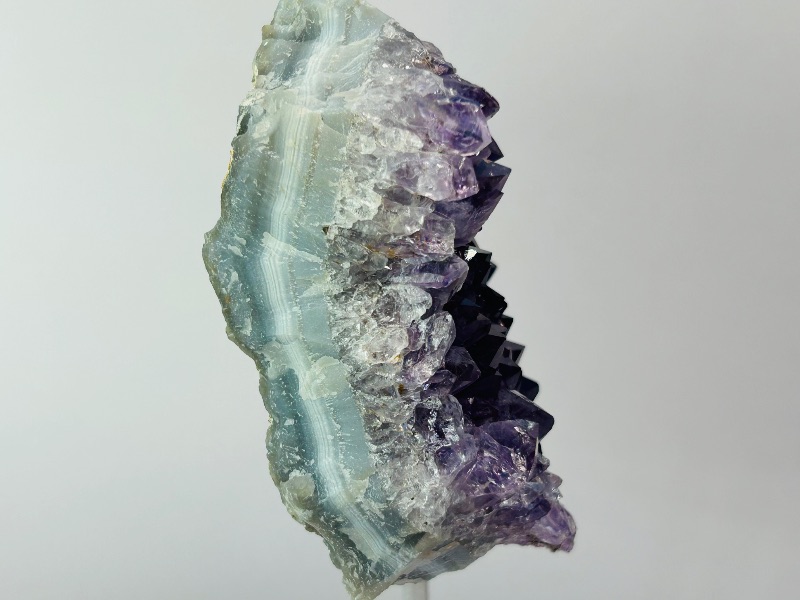 Photo 1 of 812353…5.5”  amethyst crystal rock on stand -height includes display stand 