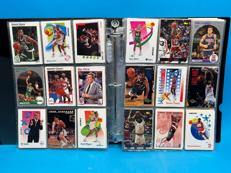 Photo 1 of 812399… final sale no returns/refunds-306 mixed basketball cards in binder 