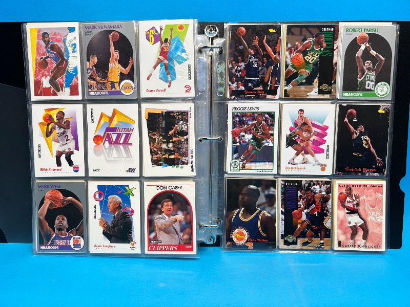 Photo 1 of 812399… final sale no returns/refunds-306 mixed basketball cards in binder 