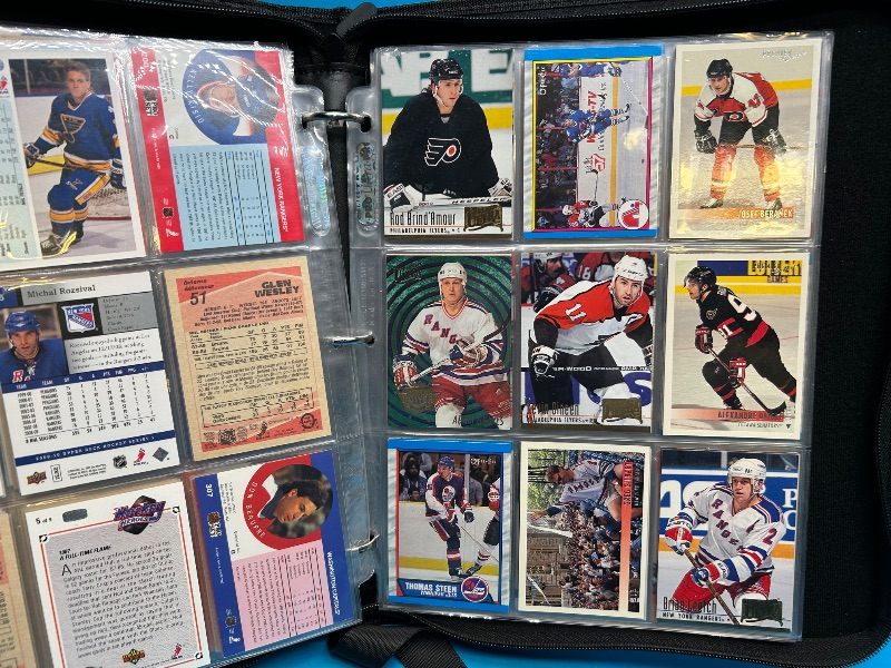 Photo 3 of 812403…final sale no returns/refunds-198 mixed hockey cards in binder 