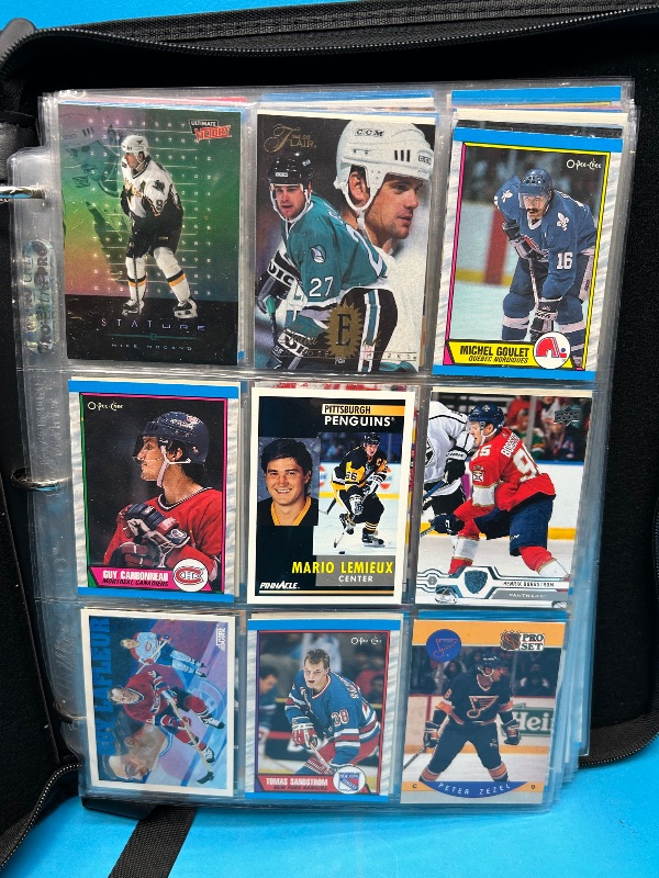 Photo 1 of 812403…final sale no returns/refunds-198 mixed hockey cards in binder 