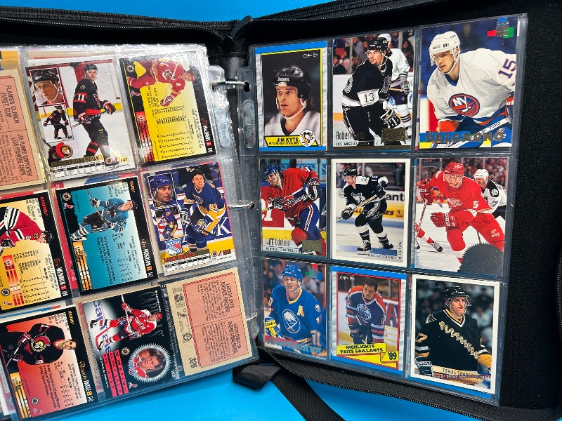 Photo 11 of 812403…final sale no returns/refunds-198 mixed hockey cards in binder 