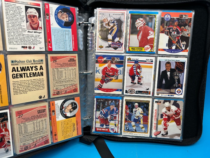 Photo 18 of 812403…final sale no returns/refunds-198 mixed hockey cards in binder 