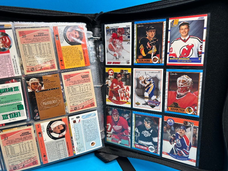 Photo 16 of 812403…final sale no returns/refunds-198 mixed hockey cards in binder 