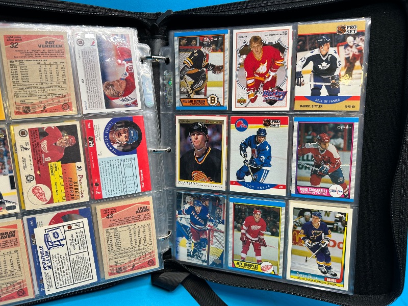 Photo 7 of 812403…final sale no returns/refunds-198 mixed hockey cards in binder 