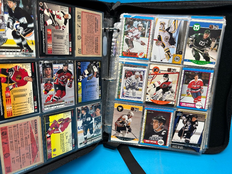 Photo 20 of 812403…final sale no returns/refunds-198 mixed hockey cards in binder 