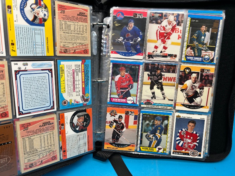 Photo 19 of 812403…final sale no returns/refunds-198 mixed hockey cards in binder 