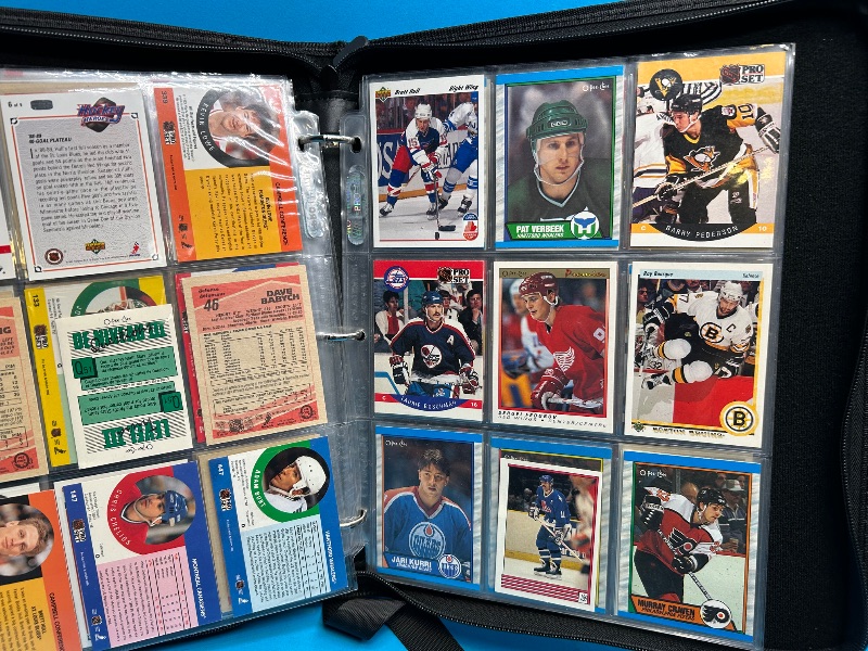 Photo 12 of 812403…final sale no returns/refunds-198 mixed hockey cards in binder 