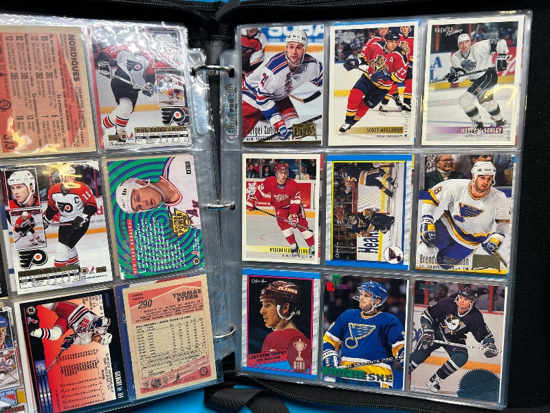 Photo 9 of 812403…final sale no returns/refunds-198 mixed hockey cards in binder 