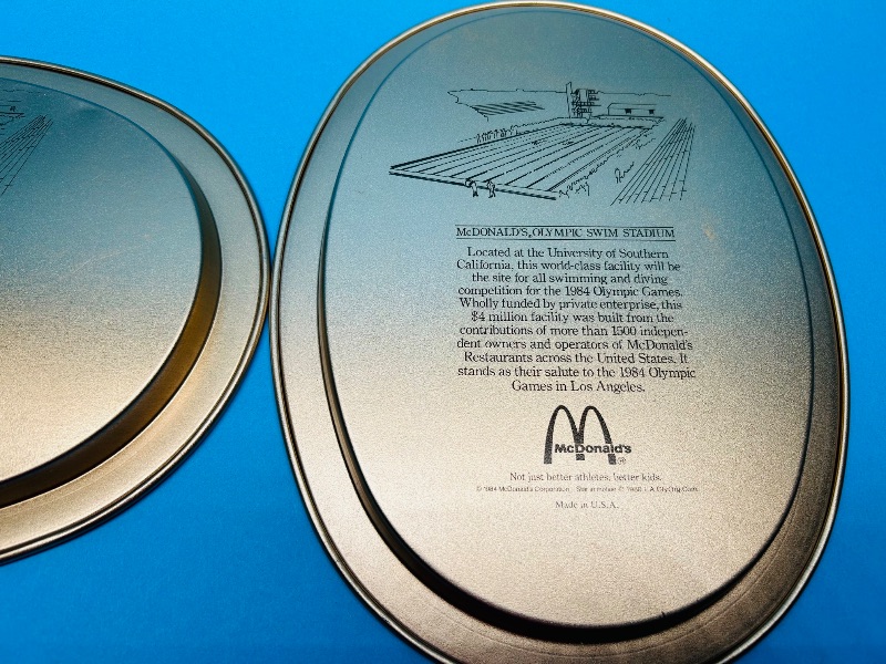 Photo 2 of 812427…2 vintage McDonald’s Olympic trays 