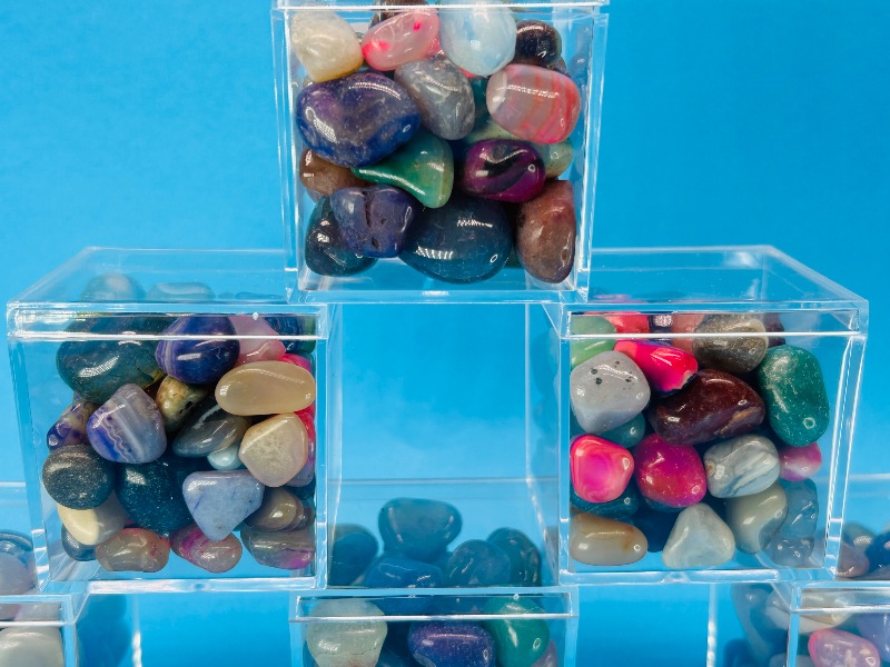 Photo 3 of 812429… 6 small displays of polished rocks 2x2”