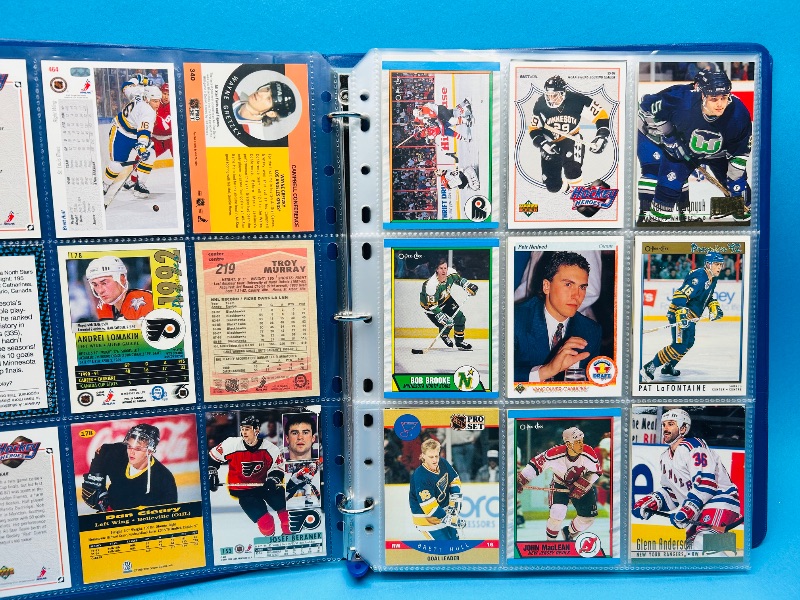 Photo 1 of 812462… final sale no returns/ refunds-162 mixed hockey cards in binder 