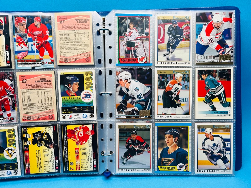 Photo 1 of 812462… final sale no returns/ refunds-162 mixed hockey cards in binder 