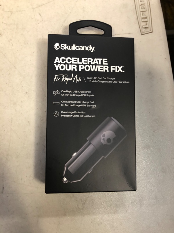 Photo 2 of Skullcandy Fix Rapid Auto AC Adapter with Dual USB Port - Black Dual USB Adapter Black