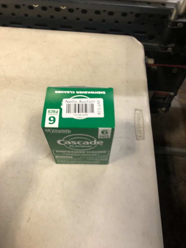Photo 1 of Cascade Platinum Dishwasher Cleaner, 6 count Lemon 1 Count (Pack of 6)