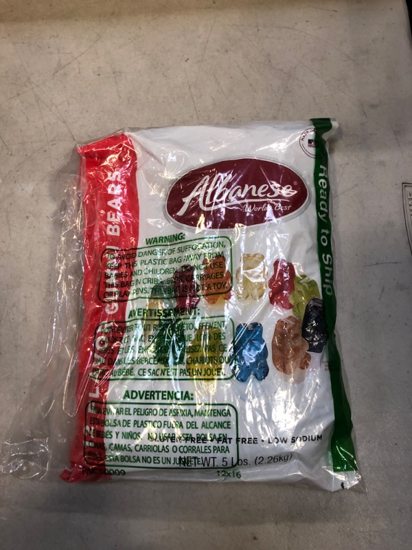 Photo 2 of Albanese World's Best Gummi, 12 Flavor Bears, 5 Pound exp- 12/2024