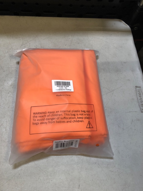 Photo 1 of 100"X120" 1 panels/orange curtains 
