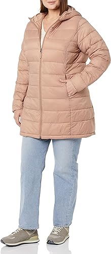 Photo 1 of Amazon Essentials Women's SIZE XL Lightweight Water-Resistant Hooded Puffer Coat (Available in Plus Size)
