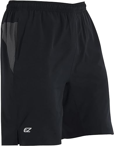 Photo 1 of EZRUN Mens SIZE XL 9 Inch Lightweight Running Workout Shorts with Liner Loose-Fit Gym Shorts for Men with Zipper Pockets
