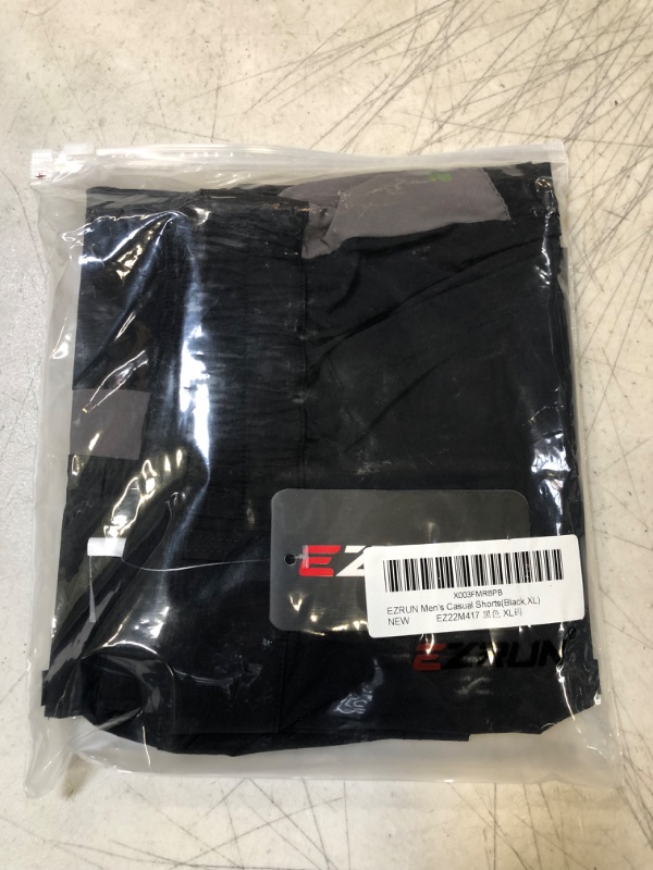 Photo 1 of EZRUN Mens SIZE XL 9 Inch Lightweight Running Workout Shorts with Liner Loose-Fit Gym Shorts for Men with Zipper Pockets