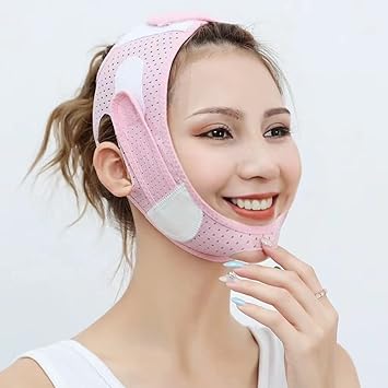 Photo 1 of 2 PACK -- KPHMKISS Face Slimming Strap, Double Chin Reducer, V Line Face Lifting Belt, Face Lifting Bandage Tightening Up Skin And Help Reduce the Wrinkles
