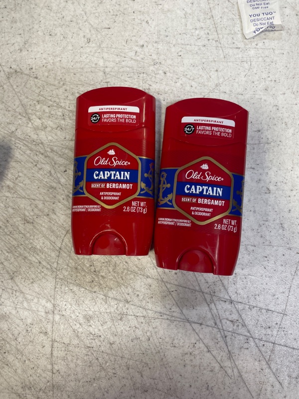 Photo 2 of 2 PACK --- Old Spice Red Collection Captain Scent Invisible Solid Anti-Perspirant and Deodorant for Men 2.6 Oz.