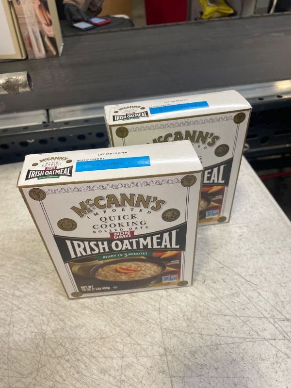 Photo 2 of 2 packs -- McCann's Irish Oatmeal Rolled Oats, Quick Cooking - 16 oz box